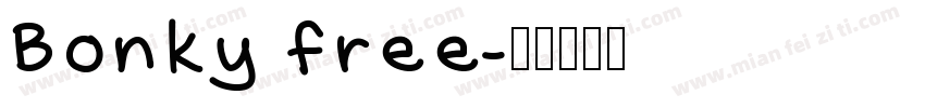 Bonky free字体转换